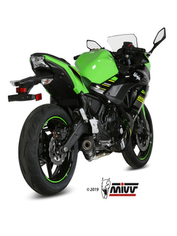 Pełny układ wydechowy (Oval) MIVV do Kawasaki Ninja 650 / Z 650 (17-) carbon
