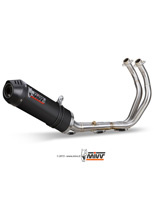 Pełny układ wydechowy (Oval) MIVV do Yamaha XSR 700 (16-) carbon