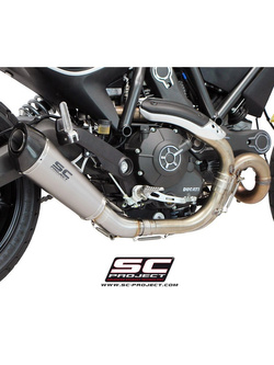 Tłumik SC-Project, Conic Titanium + Carbon (Slip-on) - Ducati Scrambler 800 [15-16]