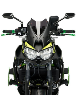 Boczne spoilery dociskowe Puig Kawasaki Z650 (20-) zielone