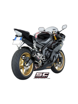 Tłumik SC-Project CR-T Carbon / Titanium (Slip-on, Wysoka pozycja) - Yamaha YZF R6 [06-16]