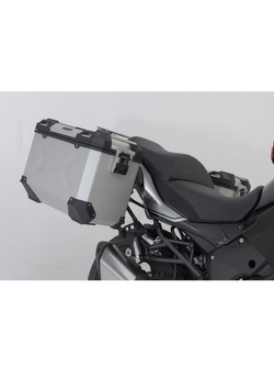 Zestaw: kufry boczne 45/45/38 + kufer centralny TRAX ADV + stelaże SW-MOTECH Kawasaki Versys 1000 (18-)/ Versys 1100/ SE (24-) [pojemność: 2 x 45 + 38L]