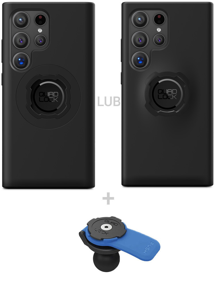 Zestaw: etui na telefon Samsung Galaxy S24 Ultra + uchwyt kulowy Quad Lock