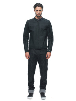 Kurtka motocyklowa skórzana Dainese Razon 2 Perforowana czarna