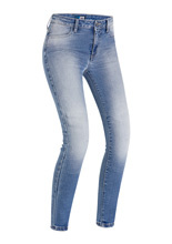 Jeansy motocyklowe damskie PMJ Ginevra niebieskie