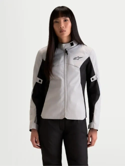 Kurtka motocyklowa damska tekstylna Alpinestars Stella C-1 Waterproof czarno-szaro-biała