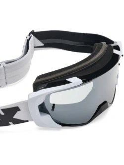 Gogle motocyklowe Fox Vue Core z przezroczystą szybką, biało-czarne