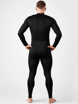 Legginsy termoaktywne Redline Saxon 2.0 Merino czarne