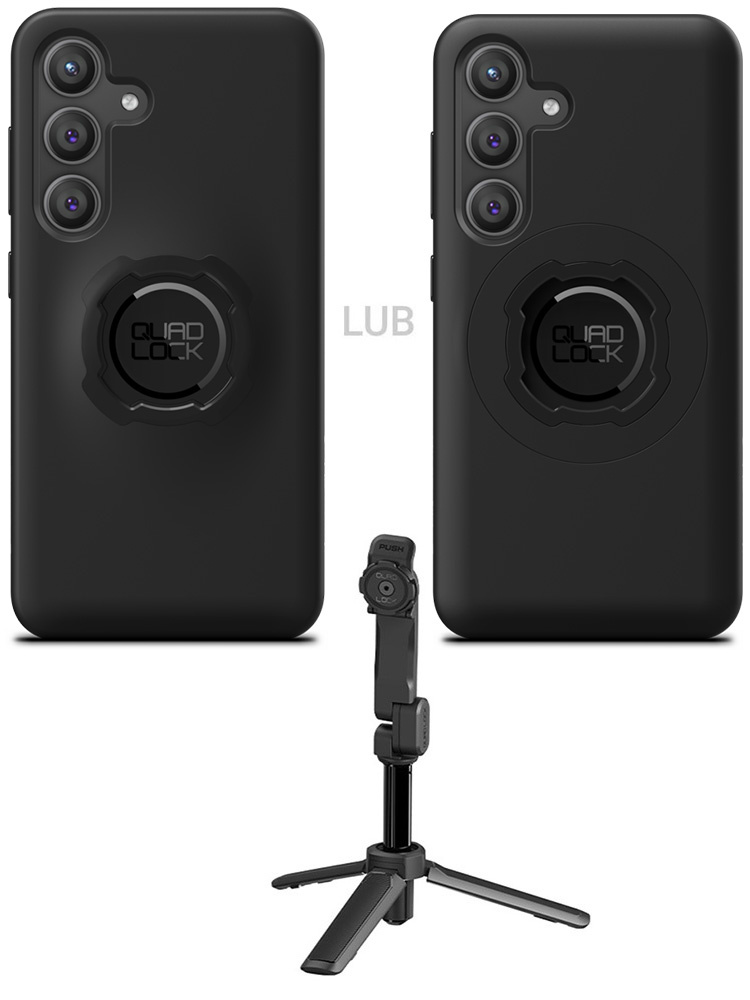 Zestaw: etui na telefon Samsung Galaxy S24 oraz statyw/ selfie stick Quad Lock