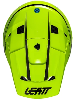 Kask dziecięcy enduro Leatt Moto 3.5 V25 z goglami czarno-szarymi-fluo