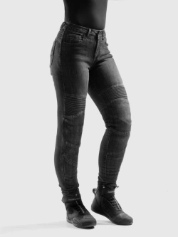 Jeansy motocyklowe damskie Rebelhorn Agness 2 Mono czarne