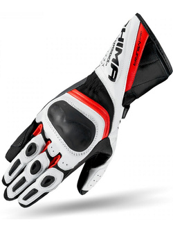 Rękawice motocyklowe damskie Shima Miura czerwone-fluo