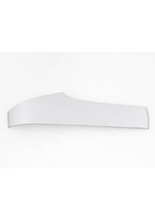 Plastikowy panel do bocznego lewego kufra firmy Hepco&Becker srebrny