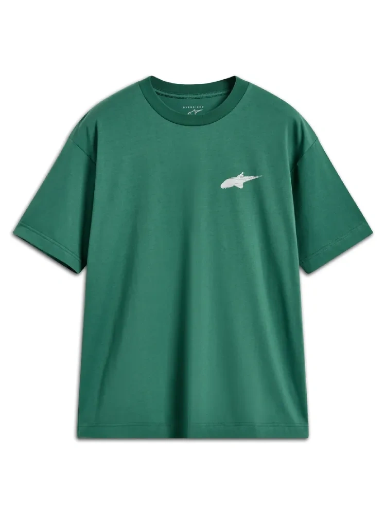 Koszulka z krótkim rękawem Alpinestars Checkback Oversized CSF zielona