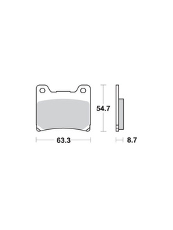 KLOCKI HAMULCOWE SBS 555 HS