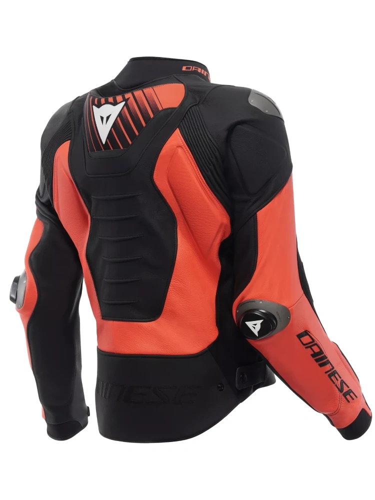 Kurtka motocyklowa skórzana Dainese Super Speed 5 czarno-czerwono-biała