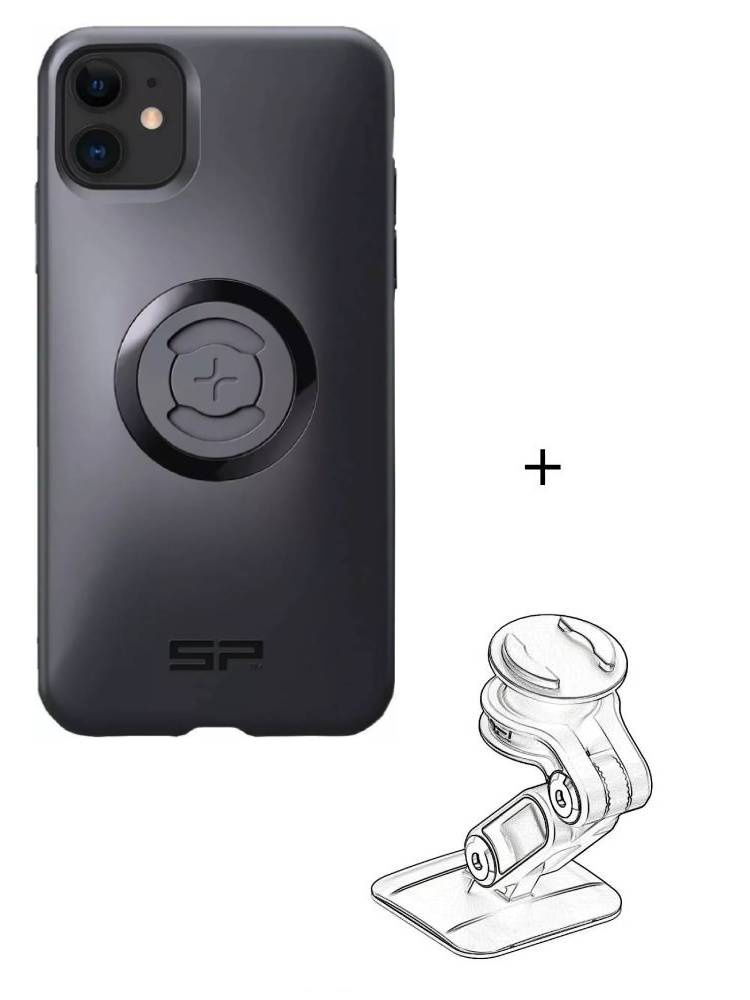 Zestaw do samochodu: etui na telefon iPhone 11/XR + mocowanie SP Connect