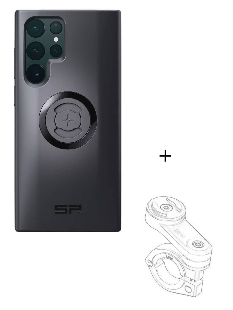 Zestaw na motocykl: etui SPC+ na telefon Samsung Galaxy S22 Ultra + mocowanie SP Connect