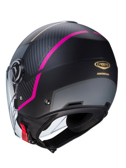 Kask otwarty Caberg Riviera V4 X Geo czarno-różowo-szary