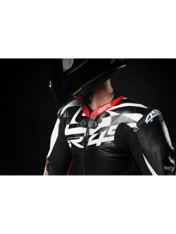 Kombinezon motocyklowy jednoczęściowy 4SR Racing Ultra Light Pista AR czarno-biało-czerwony