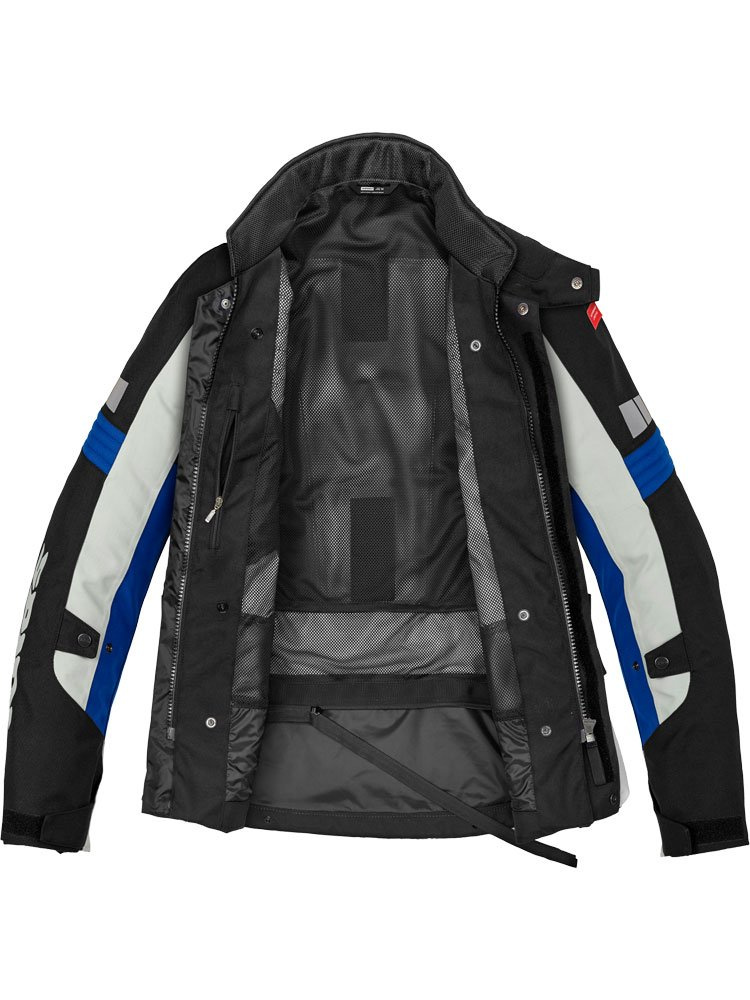 Kurtka motocyklowa tekstylna Spidi Outlander czarno-szaro-niebieska