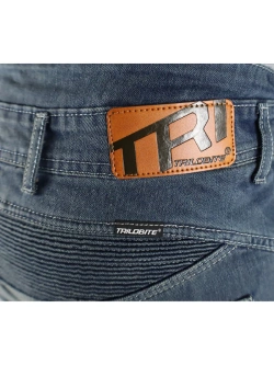 Jeansy motocyklowe Trilobite Parado dwuwarstwowe, niebieskie [skinny fit]