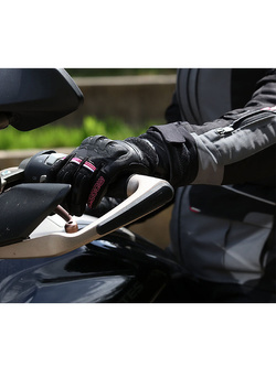 Rękawice motocyklowe damskie Modeka Air Ride czarno-różowe