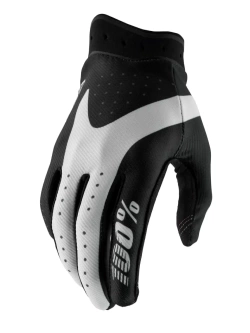 Rękawice cross 100% iTrack czarno-białe