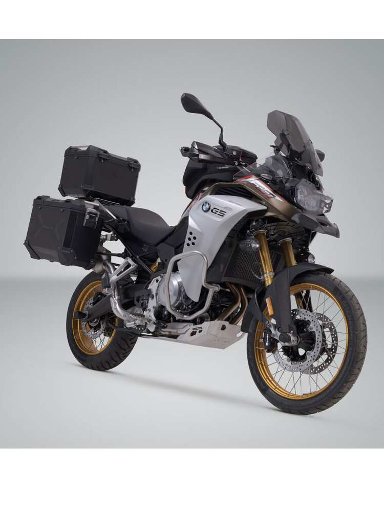 Zestaw: kufry boczne 45/37 + kufer centralny TRAX ADV + stelaże SW-MOTECH do motocykla BMW F 850 GS Adventure (20-)