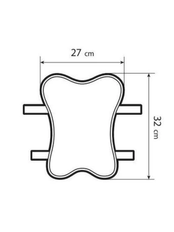 Nakładka żelowa na siedzenie motocykla lub skutera Lampa [rozm. XL]