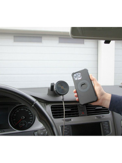 Uchwyt na telefon z ładowaniem bezprzewodowym Lampa Mag Wireless Orbit magnetyczny z przyssawką