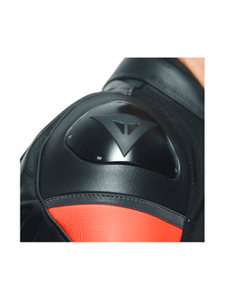 Kurtka motocyklowa skórzana Dainese Racing 4 czarno-czerwona