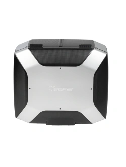 Kufer centralny plastikowy Hepco&Becker Xcore montowany na stelażu Smartrack czarno-srebrny (pojemność: 40 l)