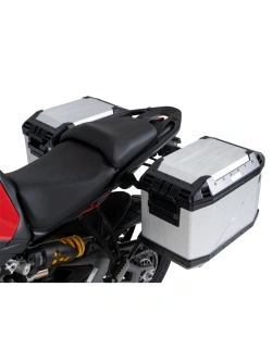 Zestaw: kufry boczne + stelaże Hepco&Becker Xplorer Cutout Ducati Multistrada V2/S (25-) srebrne