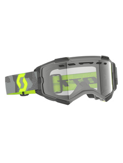 Gogle motocyklowe Scott Fury Enduro z przezroczystą szybą szaro-fluo żółte