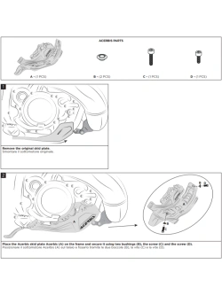 Płyta pod silnik Acerbis Beta RR 250 2T/ RR 300 2T (24-) czarna