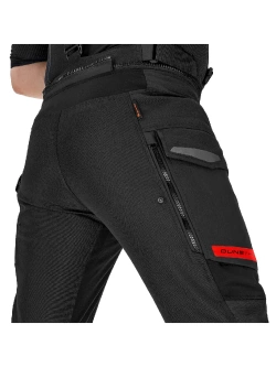Spodnie motocyklowe tekstylne Shima Dune czarno-czerwone