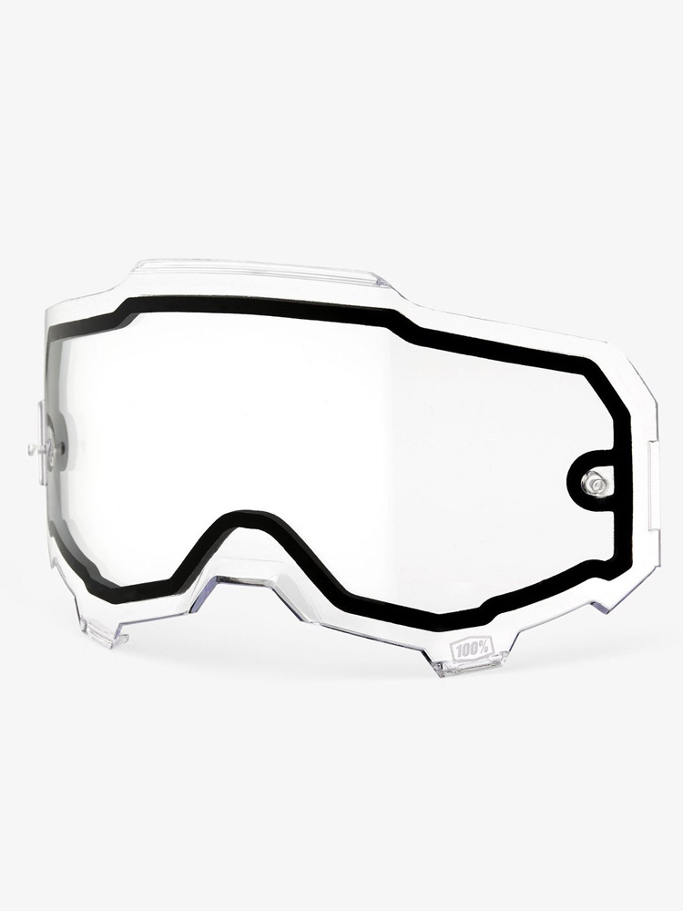 Szybka podwójna do gogli 100% Armega przezroczysta