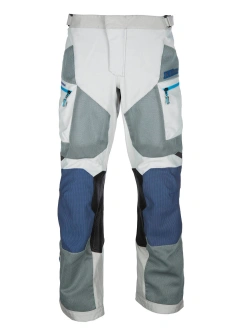 Spodnie motocyklowe tekstylne Klim Baja szaro-niebieskie