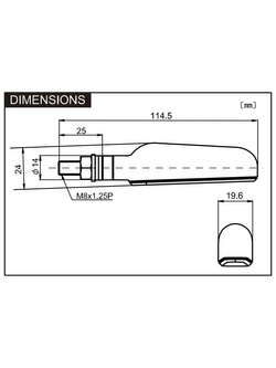 Kierunkowskazy led Daytona Products D-Light Ray czarne