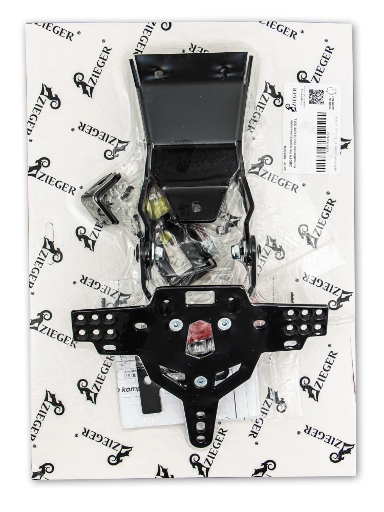 Mocowanie tablicy rejestracyjnej Zieger PRO Honda CRF300L (21-)/ Rally (21-24)