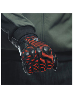 Rękawice motocyklowe Dainese Unruly Ergo-Tek czarno-czerwone
