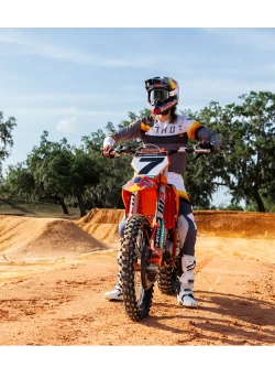 Bluza enduro Thor Sportmode League szaro-biała
