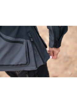 Kurtka motocyklowa tekstylna damska Klim Sedona szaro-czarna