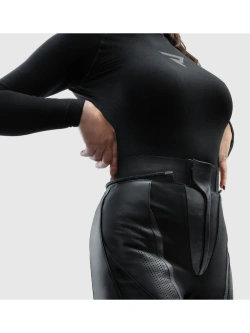 Spodnie motocyklowe damskie skórzane Rebelhorn Diva czarne