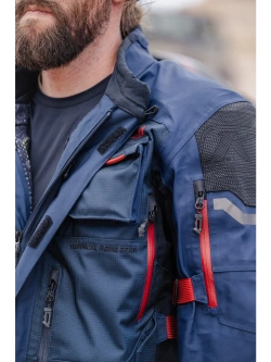 Kurtka motocyklowa tekstylna Klim Badlands Pro niebiesko-czerwona