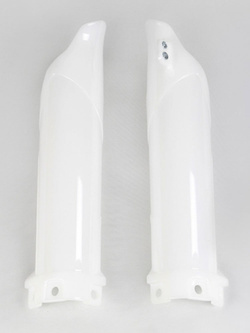 Osłony teleskopów UFO do Kawasaki KX 85 (14-) białe
