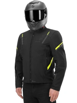 Kurtka motocyklowa tekstylna Shima Rush 3.0 czarno-fluo żółta