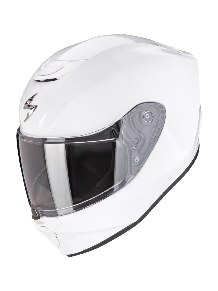 Kask integralny dziecięcy Scorpion EXO-JNR Air Solid biały połysk