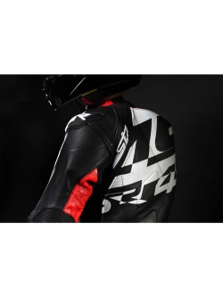 Kombinezon motocyklowy dwuczęściowy 4SR RR Pista AR czarno-czerwono-biały